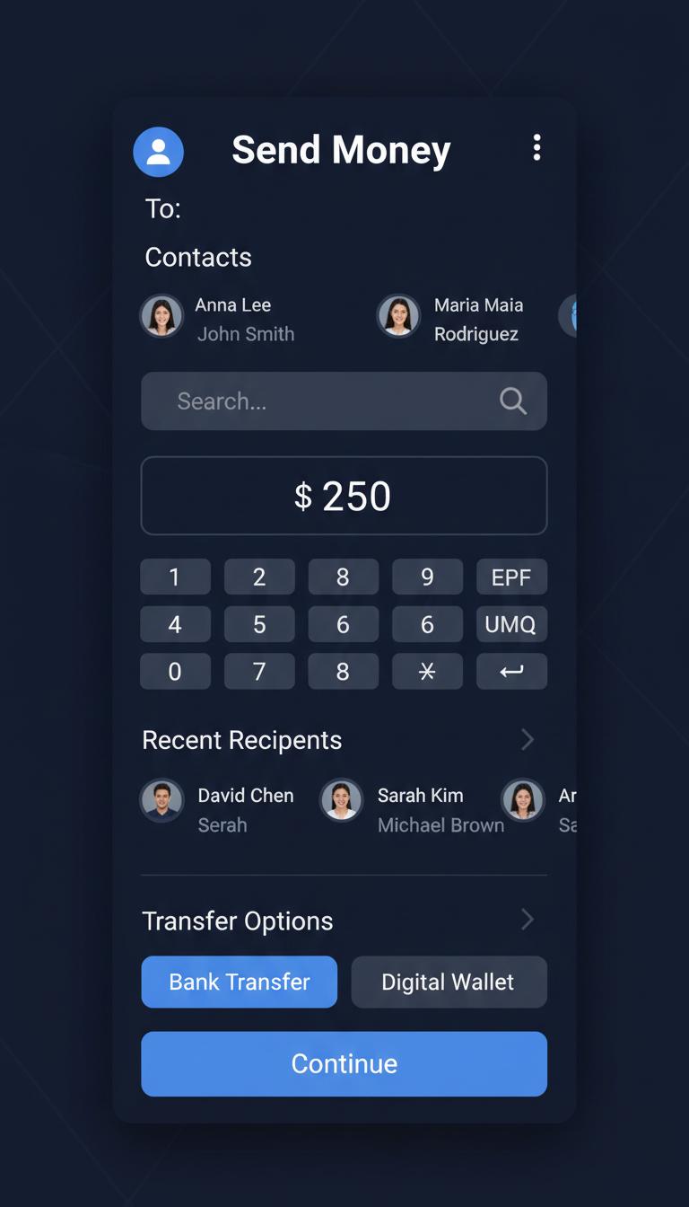 VaultBank Send Money
